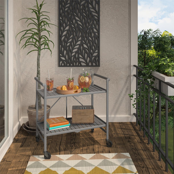 Winston Porter Caronda Winston Porter Bar Cart Metal & Reviews Wayfair